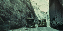 Two cars passing in Capitol Gorge, Circa 1939