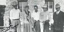 Jim White, Amelia Earhart and others at Carlsbad Cave National Monument in 1928.