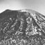  black and white photograph of Capulin Volcano