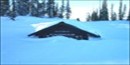 Fee Booth covered in snow.