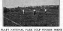 Historic photograph of the Platt National Park golf course