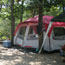 Campsite with a tent