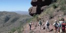 Hiking along the Yaqui Ridge Trail, Coronado National Memorial