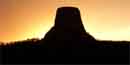 Devils Tower at sunset