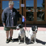 Image of dogs visiting El Morro.