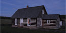 A 1 1/2 story, log homestead built in 1878