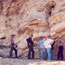 checking out the rock layers