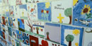 Detail of outdoor children's area tiles