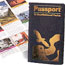 Passport book and stamps