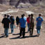Students hiking