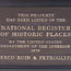 National Register plaque for Puerco Ruins and Petroglyphs