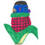  student drawing of the kachina Corn Boy