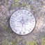 Benchmark indicating the elevation on Longs Peak trail