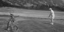 a photo of a lady playing golf in Moraine Park,a photo of a lady playing golf in Moraine Park