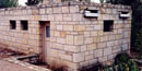 Stone restroom building Stone restroom building