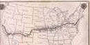 Map of United States showing Old Trails Highwary route
