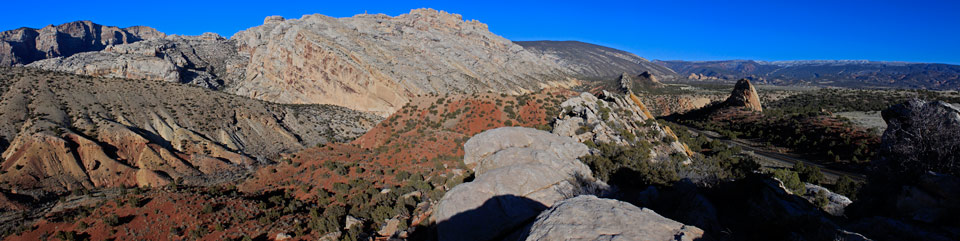View towards Split Mountain inside Dinosaur National Monument