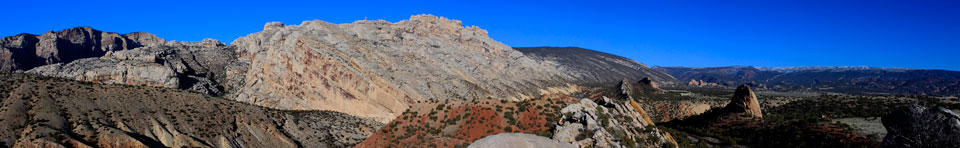 View towards Split Mountain inside Dinosaur National Monument