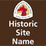 Historic Site Name sign