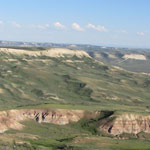 a view from the top of Cundick Ridge