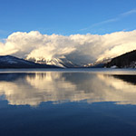 Evening at Lake McDonald, February 1, 2016
