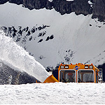 Plowing snow at Logan Pass
