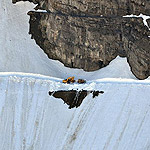 Plowing at the Rimrock area on Going to the Sun road