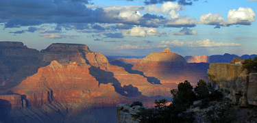 Sunset looking east from Yaki Point - S Rim