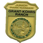 Grant-Kohrs Ranch junior ranger badge.