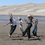 Students and ranger 