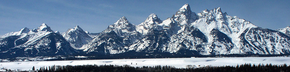 Teton Range in Winter