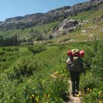 Backpacking in Death Canyon