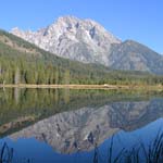 Mount Moran reflection in String Lake