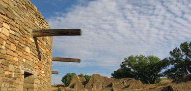 Great Kiva and summer sky