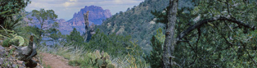 The Boot  and Crown Mountain, seen from the Boot Canyon Trail