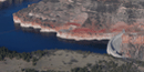 Aerial view of Yellowtail Dam in Bighorn Canyon NRA Aerial view of Yellowtail Dam in Bighorn Canyon NRA