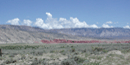 Veiw of the Bighorn Mountains from the Yellowtail Habitat, photo by K. Schwab Veiw of the Bighorn Mountains from the Yellowtail Habitat, photo by K. Schwab