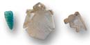 Examples of pendants created and traded by the Hohokam Examples of pendants created and traded by the Hohokam