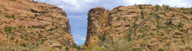 Devil's Gate on the Sweetwater River in Wyoming prompted many emigrants to write comments in their diaries and journals.