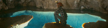 Lake Chandelier in Lechuguilla Cave.