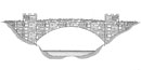 Structural drawing of the Lincoln Bridge Structural drawing of the Lincoln Bridge
