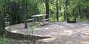 Campsite at the Buckhorn campground Campsite at the Buckhorn campground