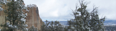 Image of El Morro after snow