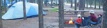 Camping at Bowman Lake