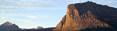 Heavy Runner Mountain at daylight