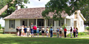 A group visits the President's Birthplace A group visits the President's Birthplace