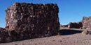 Agate House pueblo made with petrified wood chunks Agate House pueblo made with petrified wood chunks