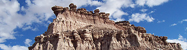 eroding badland hill in the Painted Desert, Photo by Marge Post/NPS