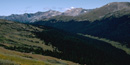 a photo of the mountains at treeline a photo of the mountains at treeline