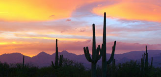 Monsoon Skies Create Dramatic Sunsets, Photo by John Williams